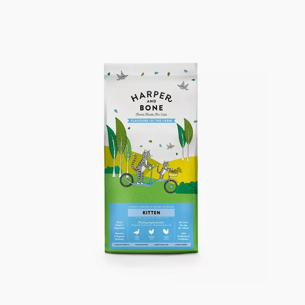 Pienso Harper and Bone Kitten Flavours Farm para Gatos